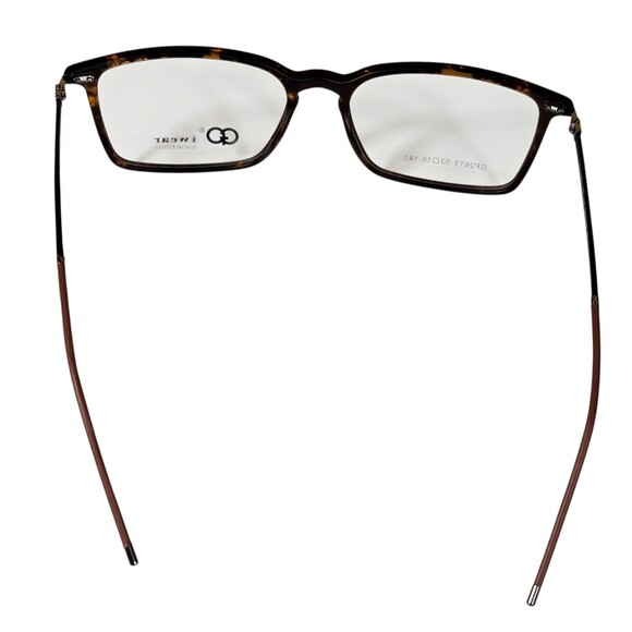 GIANNI PO WOMEN'S EYEGLASSES GP 2613 53-16 140 Brown Tort/gun NWT DEMO LENSES - Picture 5 of 16
